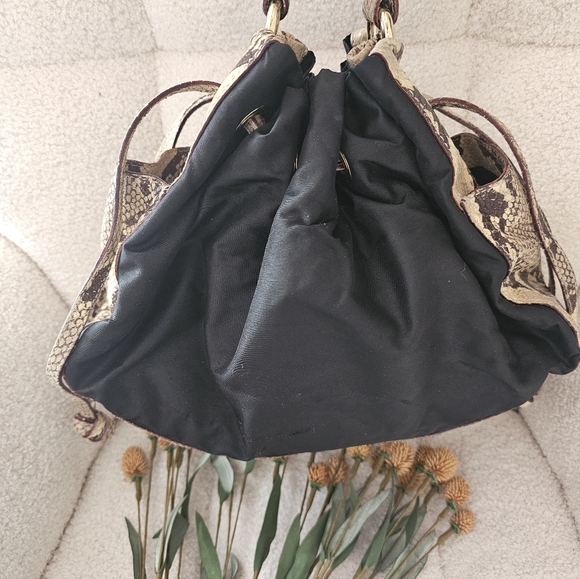 Kate Spade Rare Snake Skin Hobo Drawstring Bag - Picture 14 of 16